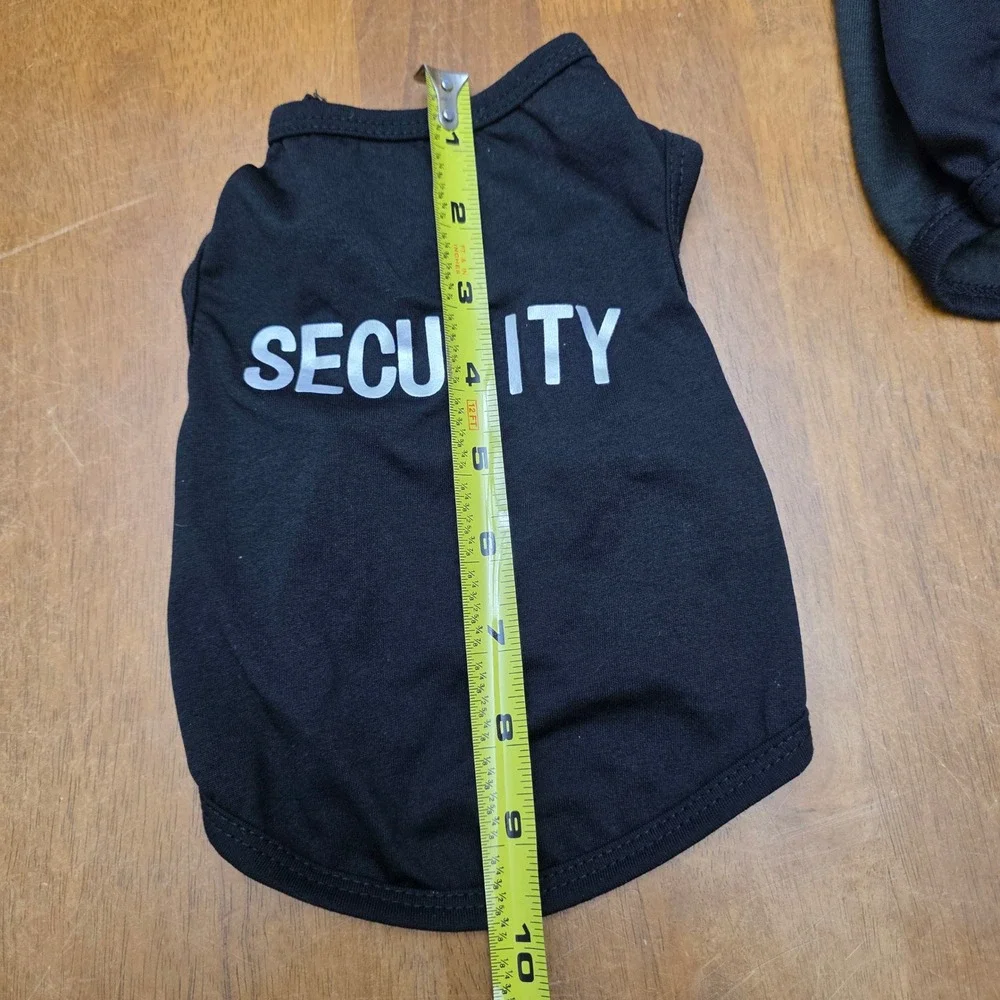 Unbranded‎ Pet T-Shirt Bundle XS Black Grey Police FBI Security Novelty K9